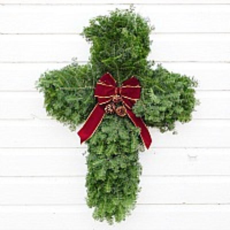 Cross - Burgundy Bow